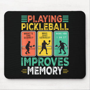 Att spela pickleball förbättrar minnet rolig pickl musmatta