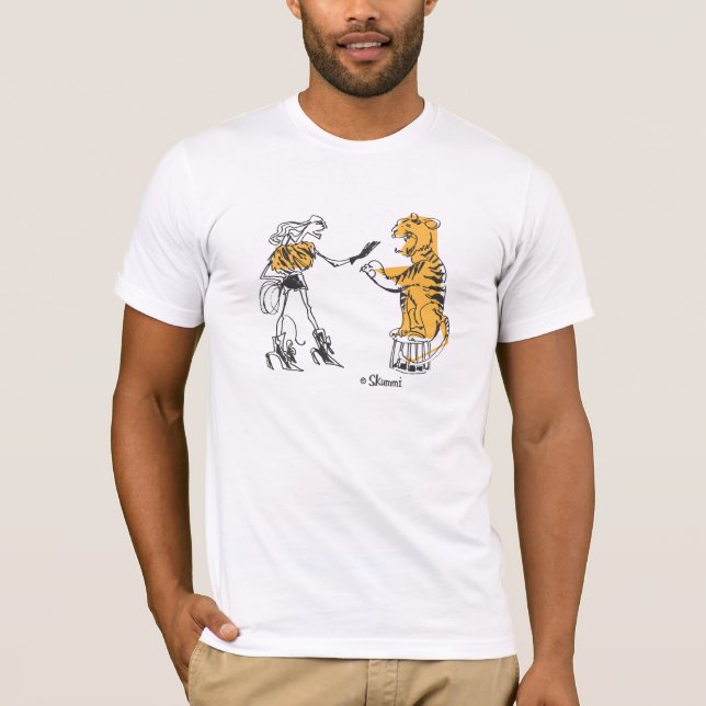 Att spela tigern tee shirt (Framsida)