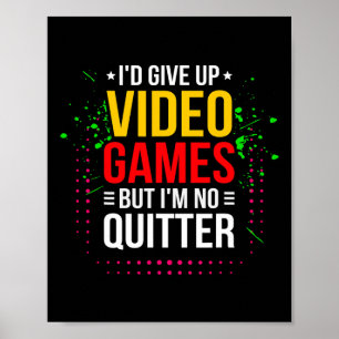 Att spela tv-spel - Video Gamer Meme - Roligt Vide Poster