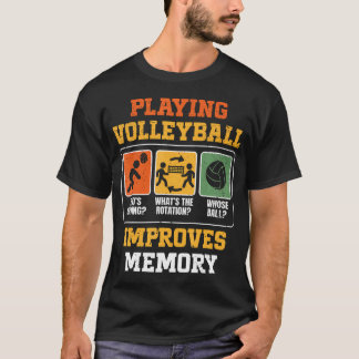 Att Spela Volleyboll Förbättrar Minnet Rolig Volle T Shirt