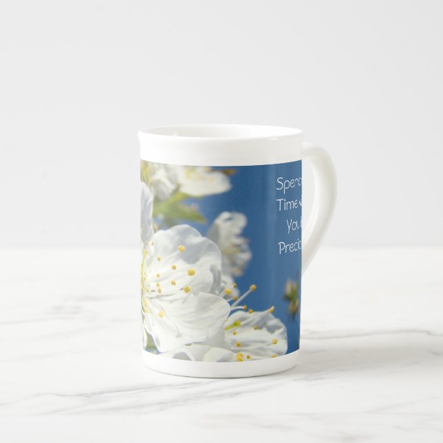 Att spendera tid med Dig är dyrbart! Kina Mugg Benporslin Mugg (Framsida höger)