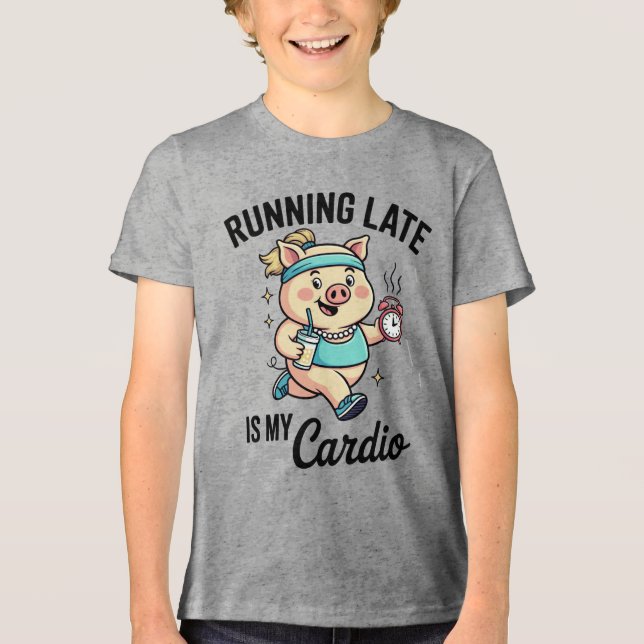 Att Springa För Sent Är Min Kardioövning T Shirt (Framsida)