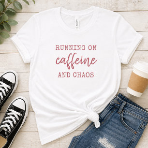Att springa på Kaffe och Kaos T Shirt