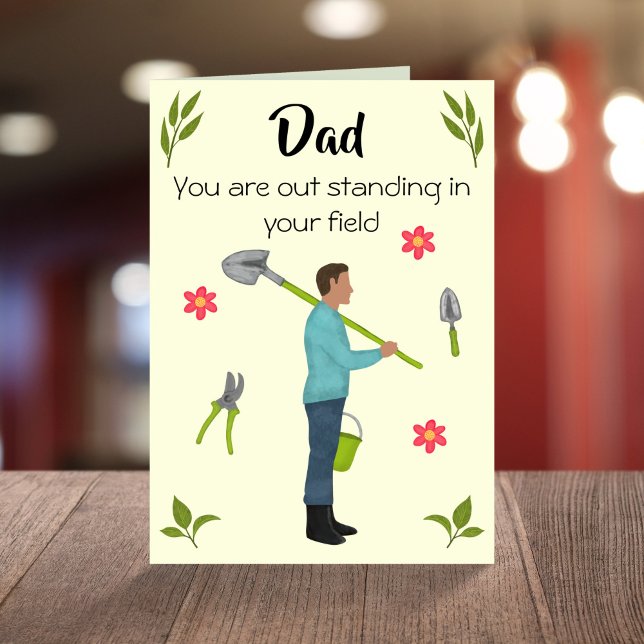 Att stå ut med Pappa lustig  födelsedag Kort (Skapare uppladdad)