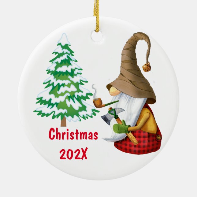 Att stänga av vårt prydnadsföremål i Julgran Julgransprydnad Keramik (Baksidan)