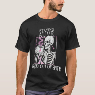 Att stanna helt borta från stadiet, roligt Skeleto T Shirt