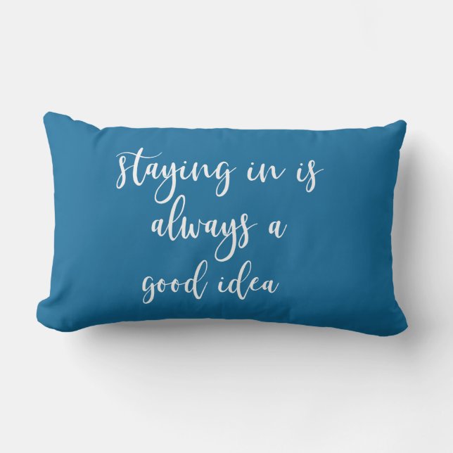 Att stanna kvar är alltid en bra idé lumbarkudde (Framsida)