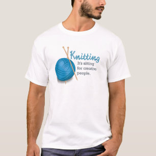 Att sticka… det sitter för idérikt folk t shirt