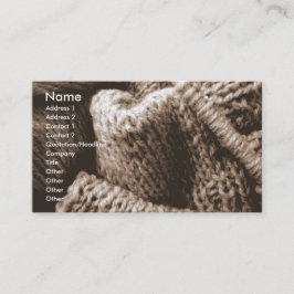 att sticka/knitterfotografiaffären profilerar visitkort