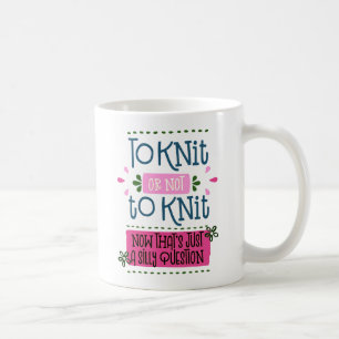 Att sticka som är roligt, formulerar för att kaffemugg