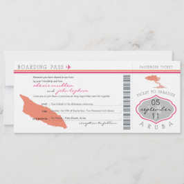 Att stiga ombord passerar till Aruba som gifta sig Inbjudningar