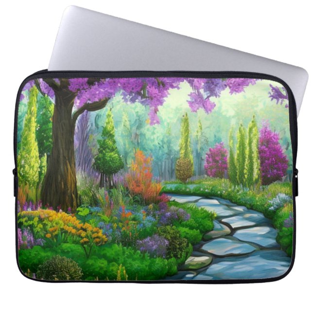 Att stimulera skogslandskap laptop fodral (Framsidan)