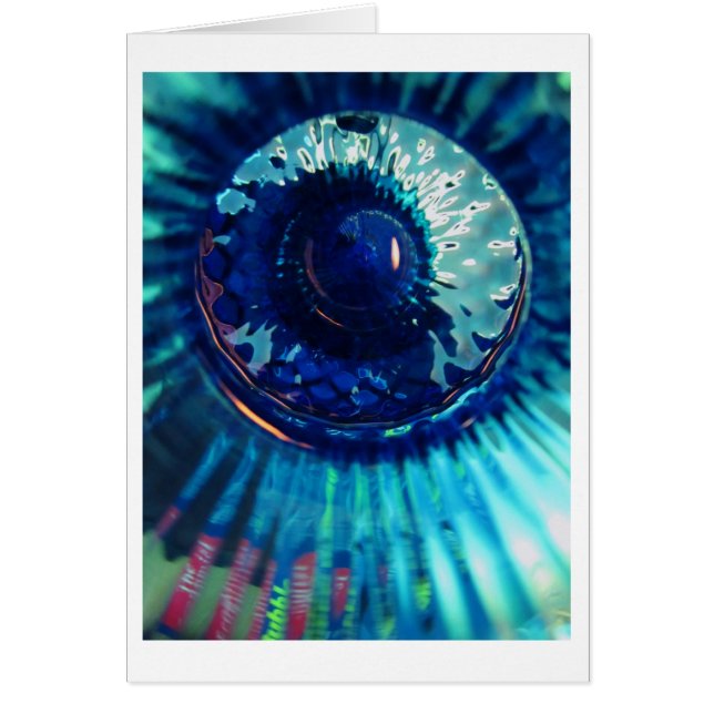 Att stirra besegrar flaskan hälsningskort (Framsidan)