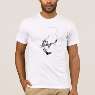 Att stjäla för råtta lägger benen på ryggen - tee shirt