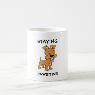 Att stoppa Rolig hund Pun för kute Puppy Kaffemugg