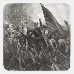 Att storma av stenigt pekar, Juli 1779 Fyrkantigt Klistermärke