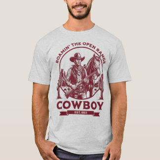 Att ströva på det öppna området – Vintage Cowboy W T Shirt