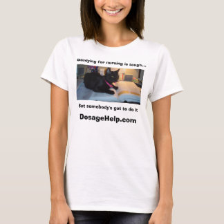 Att studera för att vårda är tufft (den gulliga t-shirt