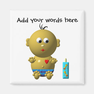 Att studsa Pojke med hjärta och 1 Flaska Magnet