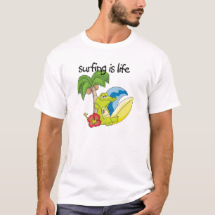 Att surfa är liv tee