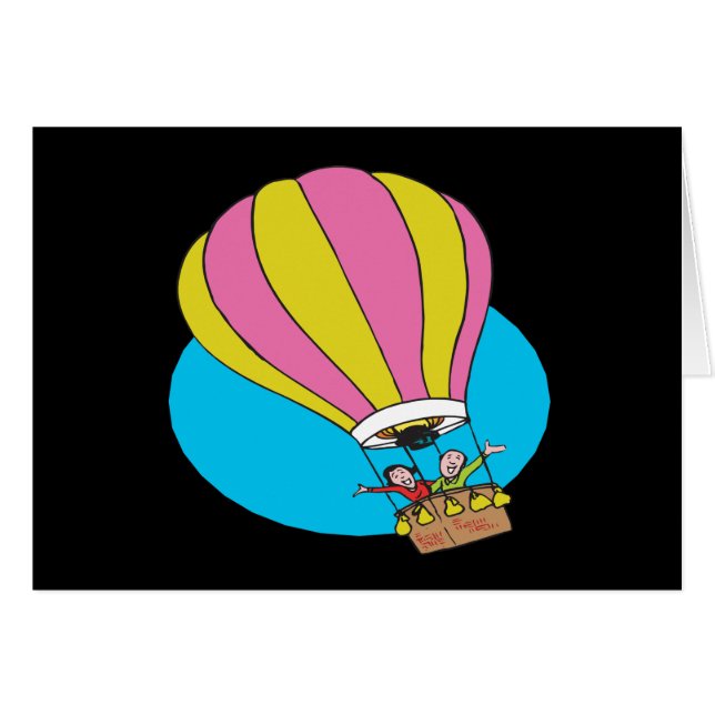 Att svälla kopplar ihop hälsningskort (Framsidan Horizontal)