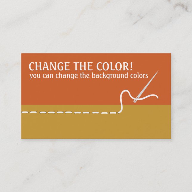 Att sy räcker att sy nåltrådvisitkortar visitkort (Framsida)