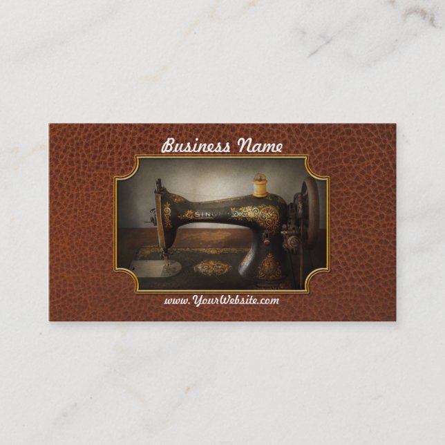 Att sy - sjunga en sång visitkort (Framsida)