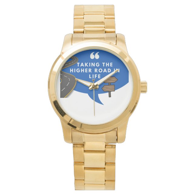 Att ta den högre vägen i livet armbandsur (Framsida)