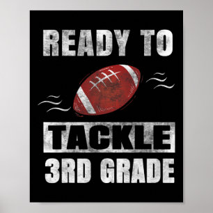 Att ta itu med den tredje Klass-dagen i skolfotbol Poster