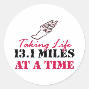 Att ta Life 13,1 miles i taget Runt Klistermärke