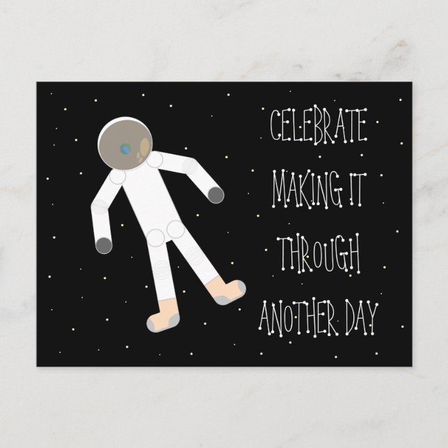 Att ta sig igenom en dag till - Nod Notes Vykort (Framsida)