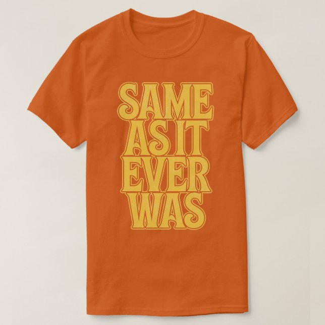 Att tala med samma huvuden som någonsin t shirt (Design framsida)