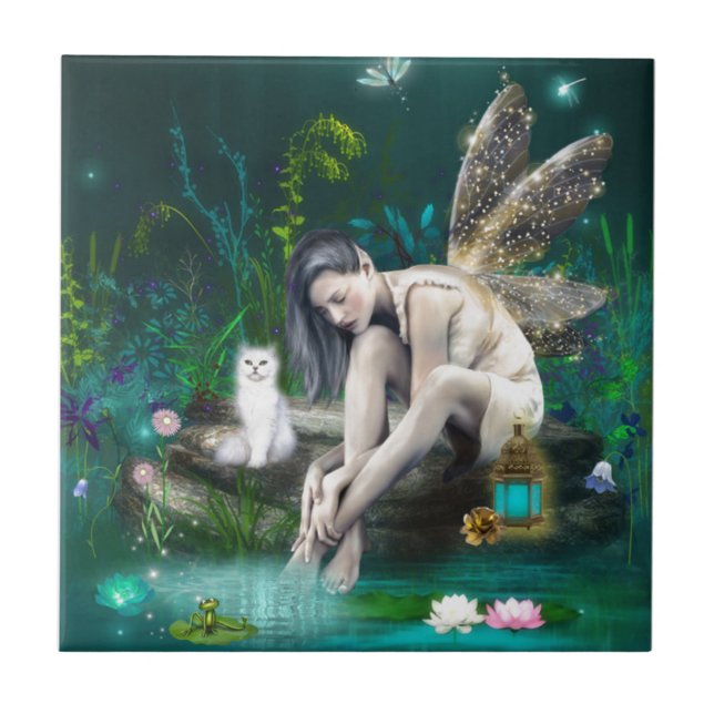 Att tänka Fairy Kakelplatta (Framsidan)