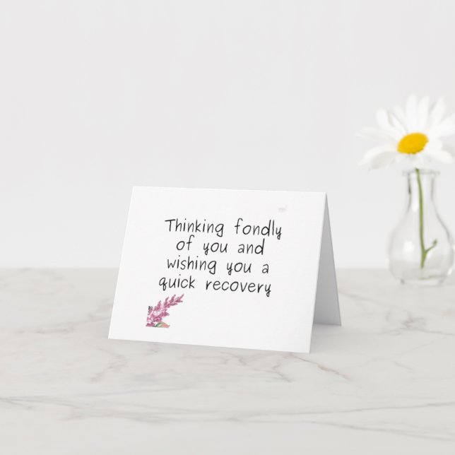 ATT TÄNKA FONDLY PÅ "DU" FÅR VÄL SNART KORT (Liten växt)