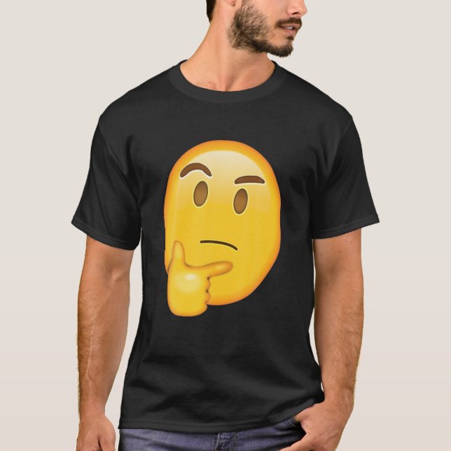 Att tänka på Ansikte Light Bulb Ljust med Idea HMm T Shirt (Framsida)