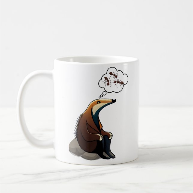 Att tänka på Anteater Kaffemugg (Vänster)
