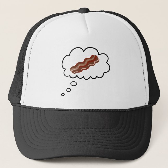 Att tänka på Bacon Funny Truckerkeps (Framsida)