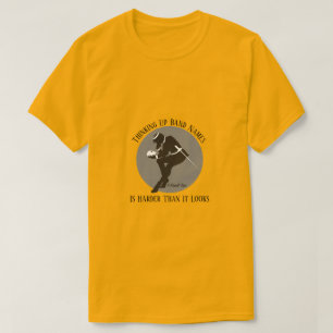 Att tänka på Band Namn - en ministerP-skiva T Shirt