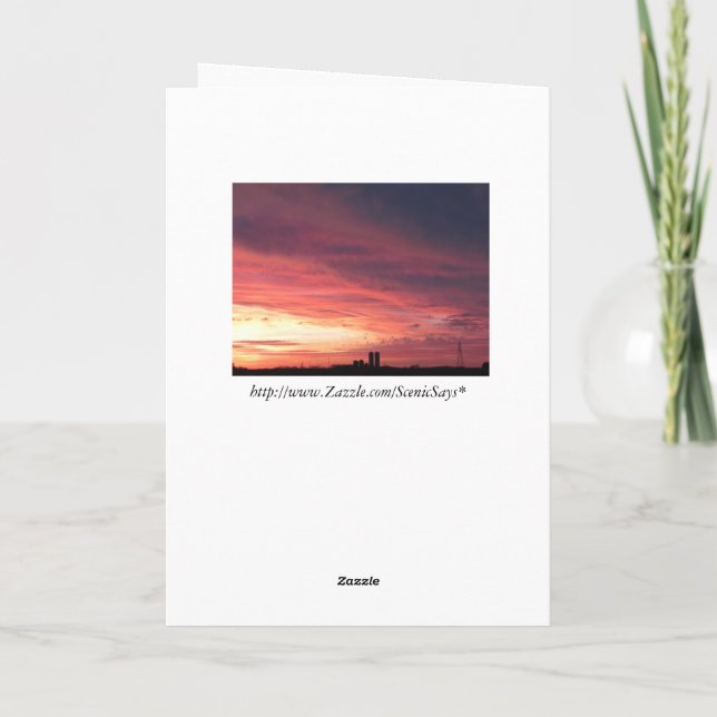 Att tänka på dig ~ 5 Card Tack Kort (Baksida)