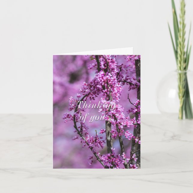 Att tänka på dig Avondale Redbud Art Kort (Framsida)