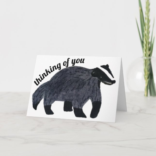 Att tänka på dig Badger Kort (Framsida)