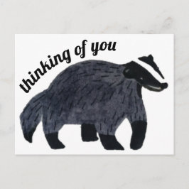 Att tänka på dig Badger Vykort