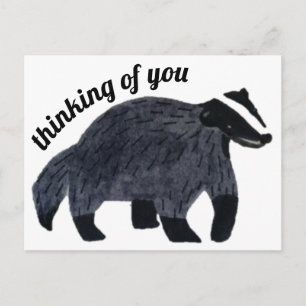 Att tänka på dig Badger Vykort