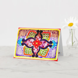 Att tänka på dig Colorful Talavera Mexikanska Häls Kort