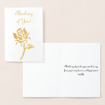 Att tänka på dig - djärv Guld Ro