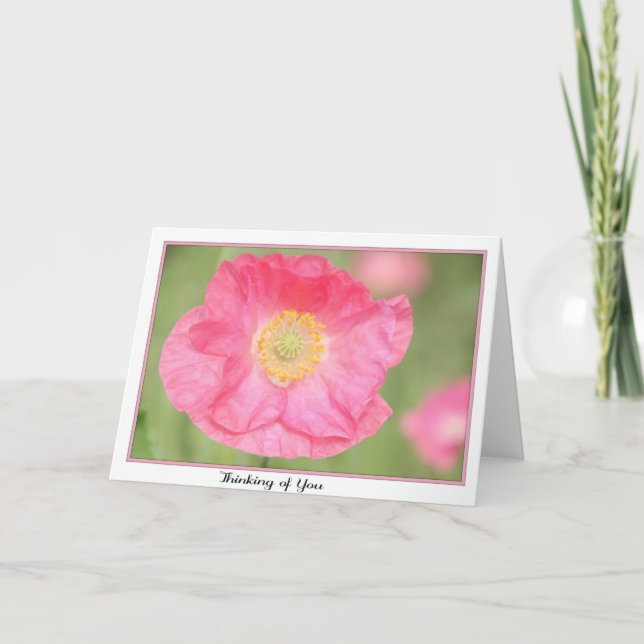 Att tänka på dig ett hälsningskort kort (Framsida)