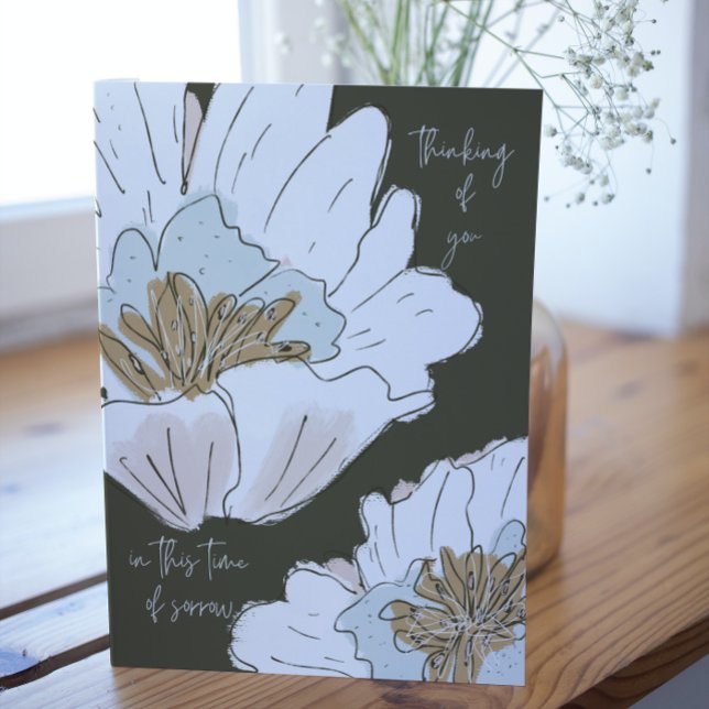 Att tänka på dig ett kort för blommande sympati (Skapare uppladdad)