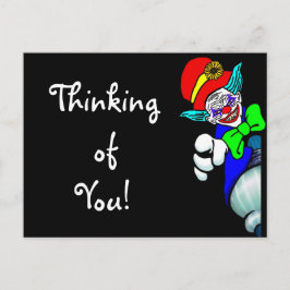 Att tänka på dig Evil Demon Clown Vykort
