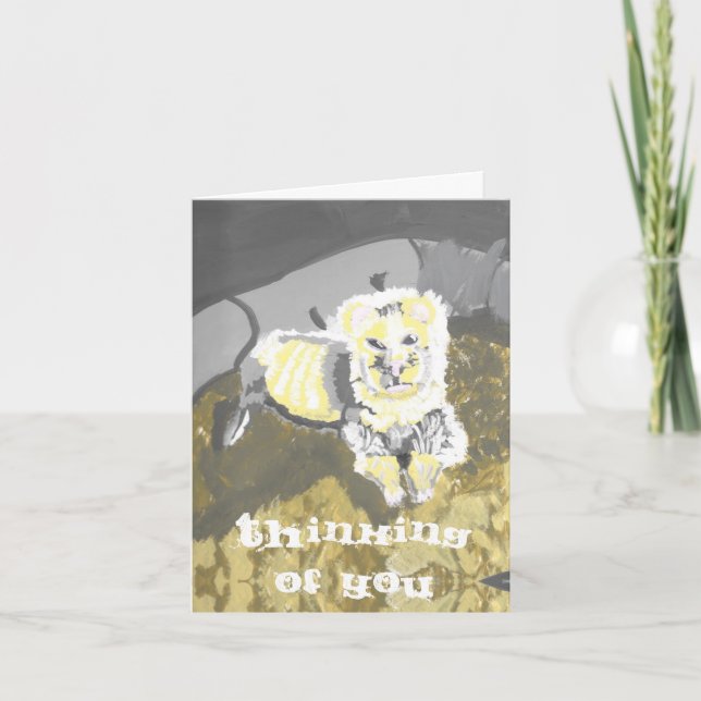 Att tänka på dig Ferret Card Kort (Framsida)