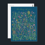 Att tänka på dig Flowers Fält Meadow Blommigt Vykort<br><div class="desc">Söt,  färglöst teckning i en vildblomsterträdgård för att skicka bra hälsning med ett vykort! Klicka på "Redigera med verktyg" för att justera text,  typsnitt,  färg och placeringar. Anpassa med din egen text på framsidan och baksidan! Kolla min butik för mer eller säg till om du vill ha någon anpassningsbar!</div>